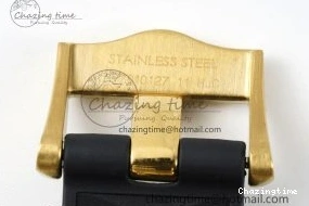 0421 TimelessDesign Speedmaster Moonwatch in Moonshine Gold YG RMF Best Edition YG Dial on Black Rubber Strap Manual Chrono 7834